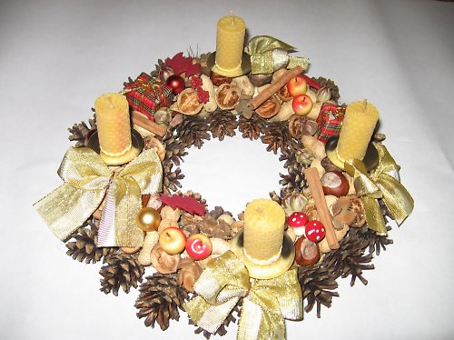 Medový adventní věnec — foto 1