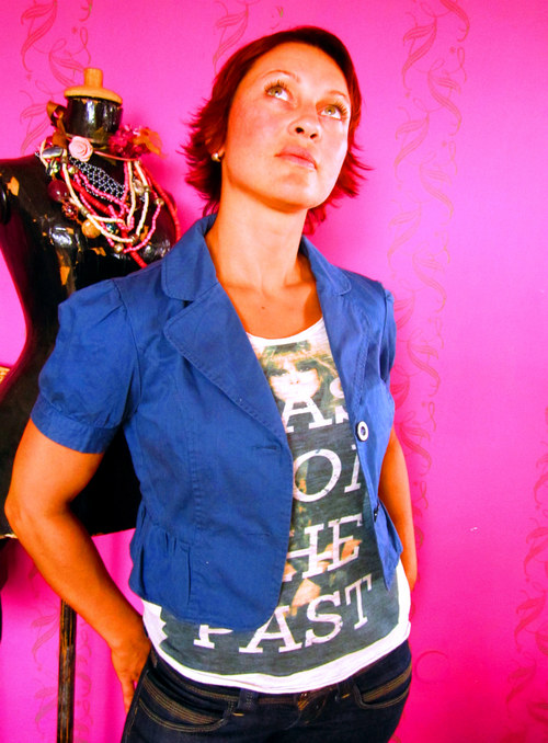 Sáčko denim blue — foto 1