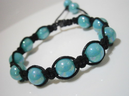 Tyrkysový náramek (shamballa) — foto 1