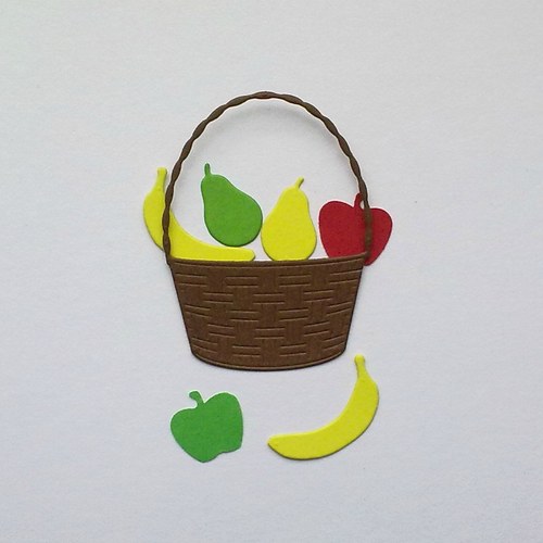 Výsek - Tkaný koš s ovocem