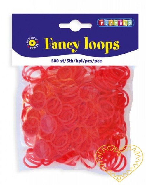 Gumičky loops červené - 500 ks — foto 1
