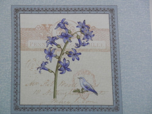 Látkové obrázky - Herbář modrý 5 — foto 1