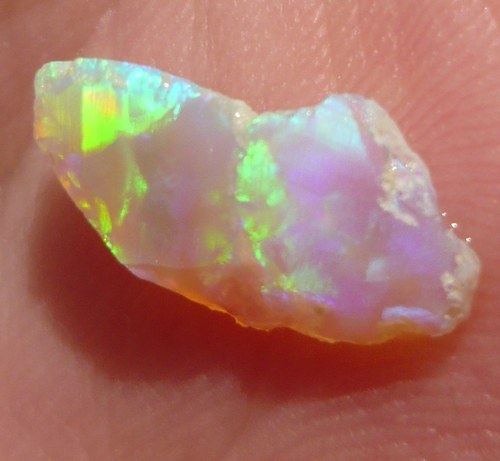Drahý Černý Opál Krystal Lightning Ridge Austrálie — foto 1
