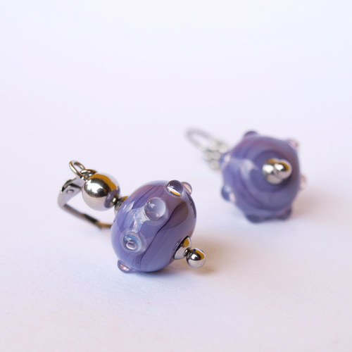 Náušnice Purple — foto 1