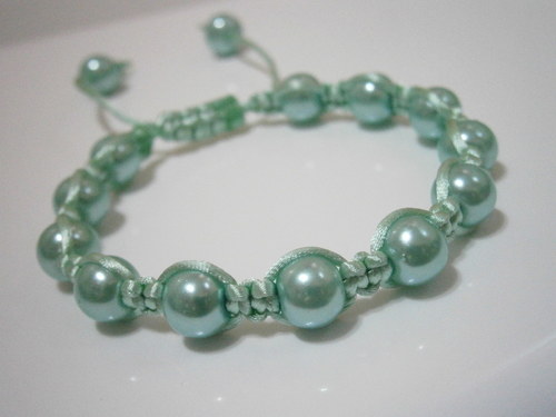 Tyrkysový náramek (shamballa) — foto 1