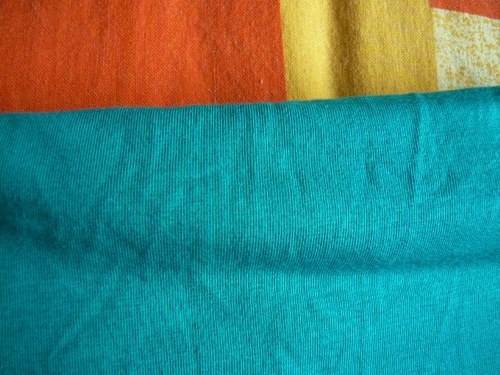 Jednolícní pletenina zelená — foto 1