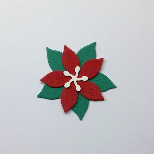 Vrstvená vánoční hvězda (z pěnovky - moosgummi)
