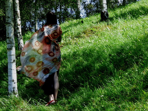 Hedvábný pléd 180x90cm — foto 1