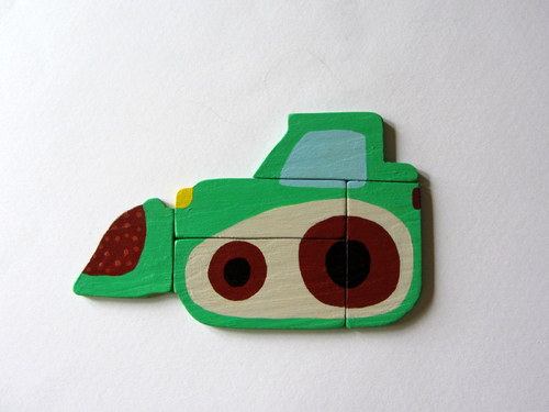 Buldozer-skládačka s magnetem — foto 1