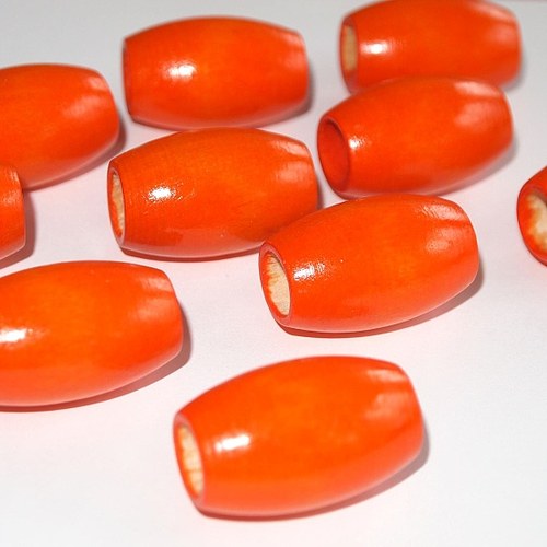 Dřevěné korálky ovál 30 x 20 mm (cena 8ks)MAXI