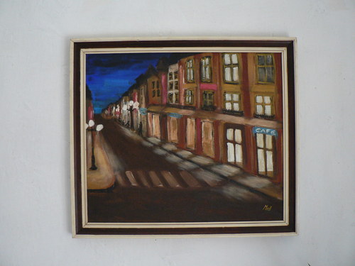 Noční uličkou - akryl — foto 1