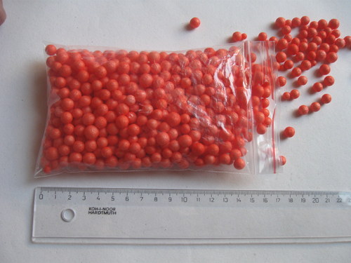 Kuličky polystyren oranžové — foto 1