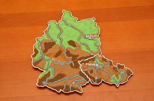 Perníková mapa Německa a ČR