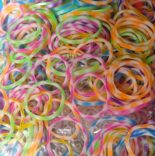 Rubber Loops- gumičky - květy - 500 ks — foto 1
