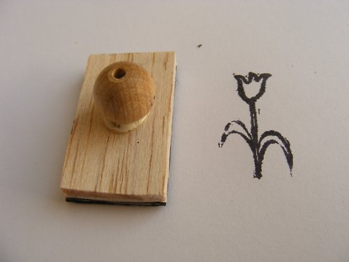 Razítko - tulipán — foto 1