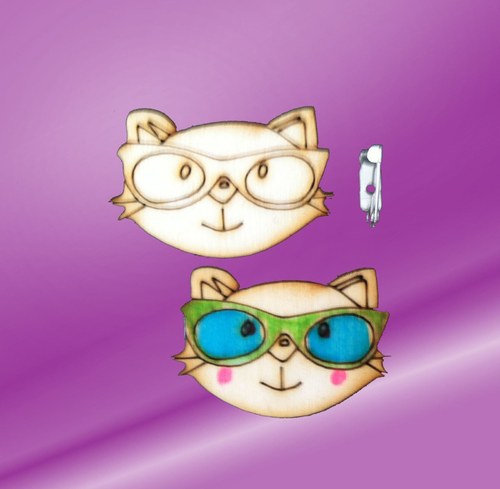Kreativní Sada Na Výrobu Brože - Crazy Cat