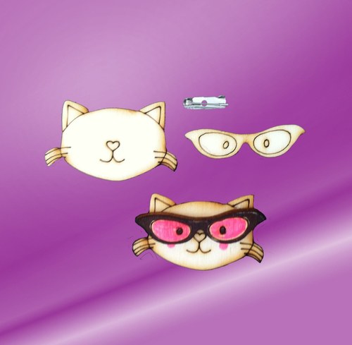 Kreativní Sada Na Výrobu Brože - Crazy Cat