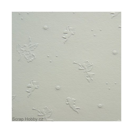 Andělé - Embosované papíry - bílé - 1 — foto 1