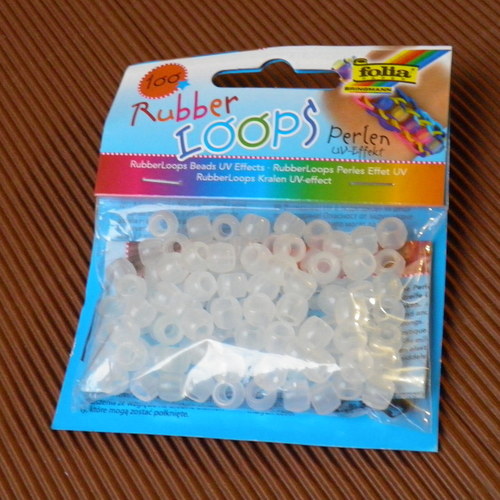 Rubber Loops - perly s UV efektem - 500 ks — foto 1