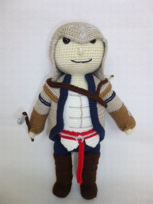 Háčkovaná postavička z Assassin's Creed 3