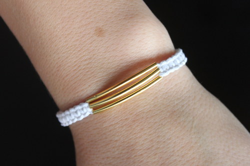 Náramek makramé/shamballa