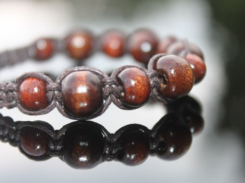 Blíž k přírodě.. Náramek shamballa/makramé — foto 1