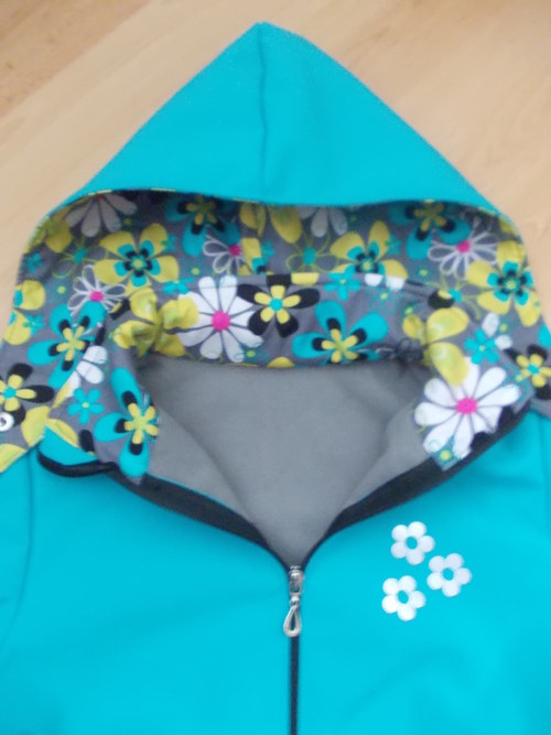 Tyrkysová Softshellová Bunda — foto 1