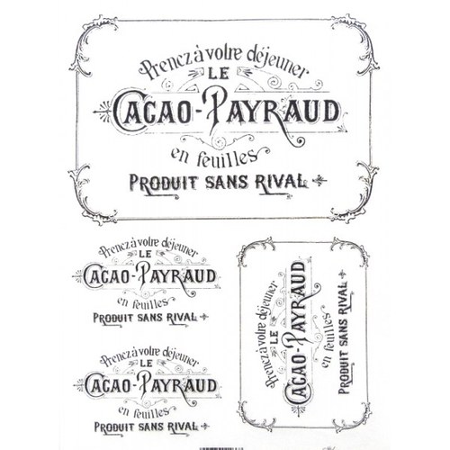 Papír rýžový A4 Cacao Payraud - text — foto 1