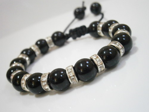 Elegance ve stylu shamballa (černý/stříbrný) — foto 1