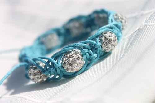 Shamballa macramé náramek "Arachne" — foto 1