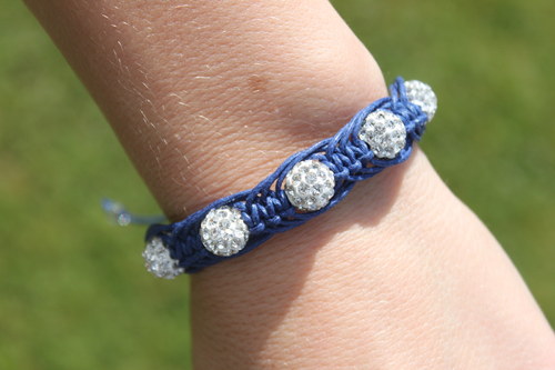 Shamballa/macramé náramek "Arachne" — foto 1