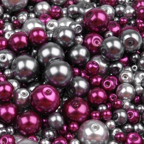 Voskované perly mix, 50g - 41,- Kč