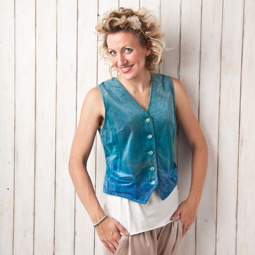 Sametová vestička "classic" - vel. M — foto 1