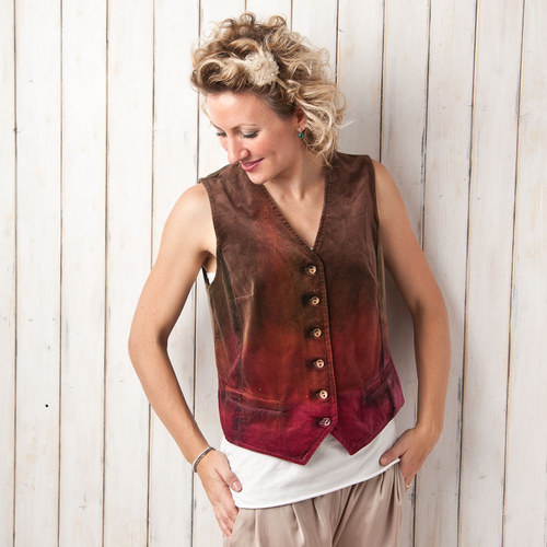 Sametová vestička "classic" - vel. L — foto 1