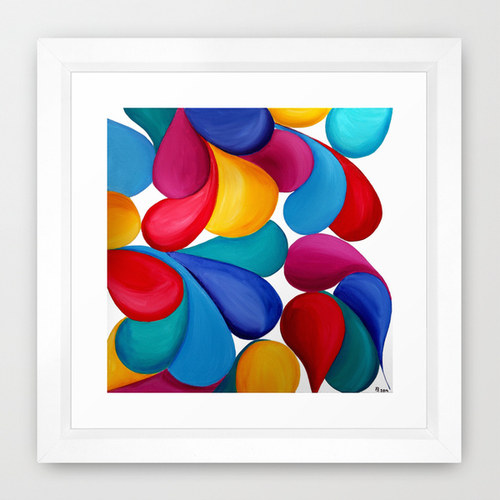 Reprodukce V Rámu - Kapičky Radosti, 20x30