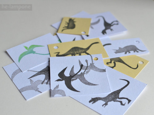 Dinosauří cedulky na dárky — foto 1