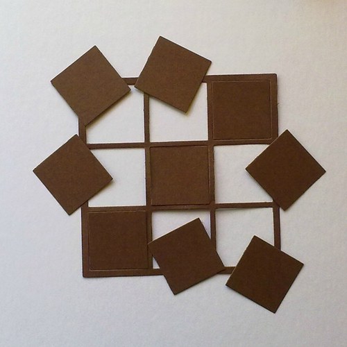 Výsek - Mřížka se čtverečky větší (12 x 12cm)