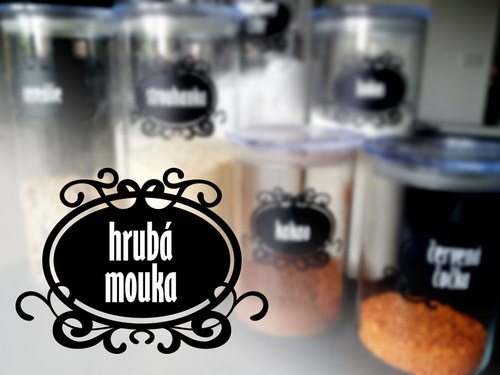 Hrubá mouka - vinylová samolepka