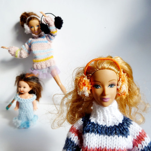 Oranžové klapky pro Barbie — foto 1