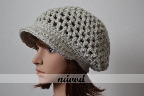 Návod - háčkovaná čepice "silver" — foto 1