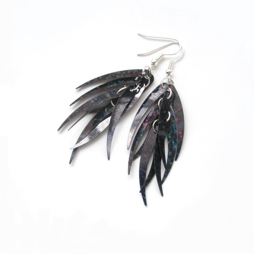 Náušnice Black firefly - náušnice nebo klipsy — foto 1
