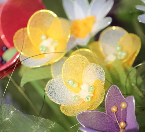 Nylon flowers "Pryskyřník" — foto 1