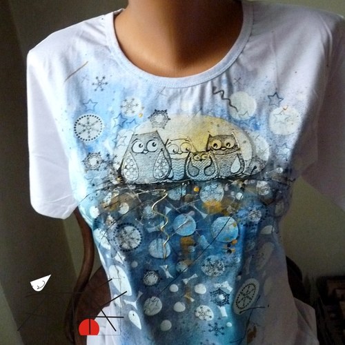 Triko "Sovičkové", L/XL — foto 1