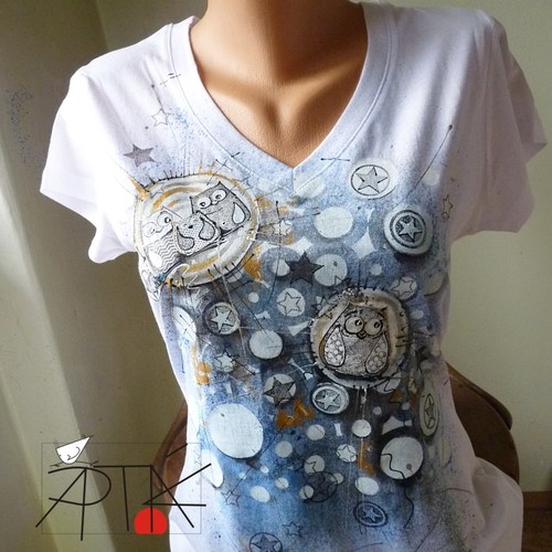 Triko "Sovičkové", L/XL — foto 1