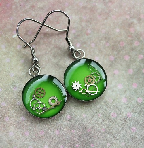 Earings /green/ — foto 1