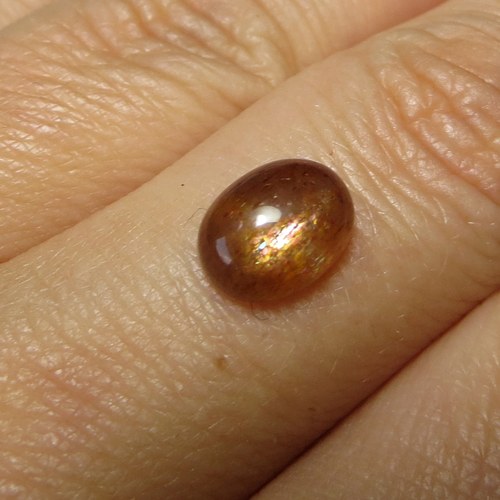 Sluneční kámen, 9x7mm — foto 1