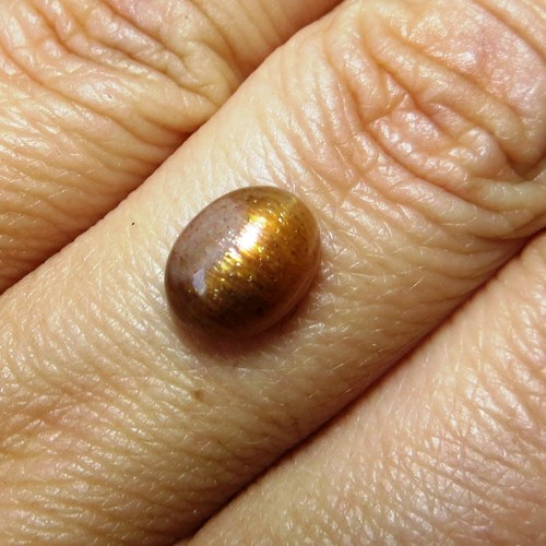 Sluneční kámen, 9x7mm č.3 — foto 1