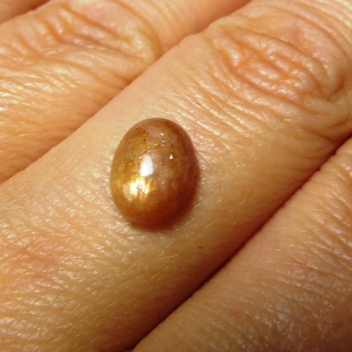 Sluneční kámen, 9x7mm č.4 — foto 1