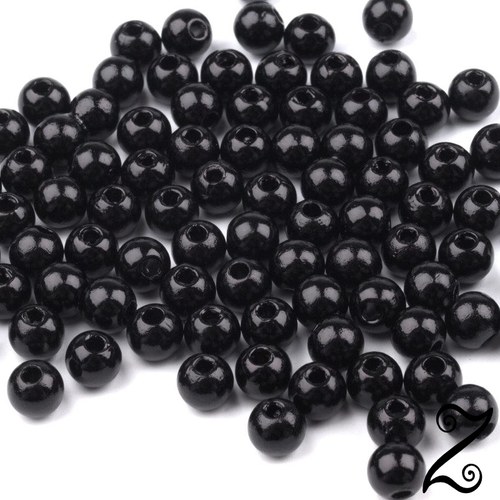 Voskovky, černá, 4 mm (100ks) — foto 1