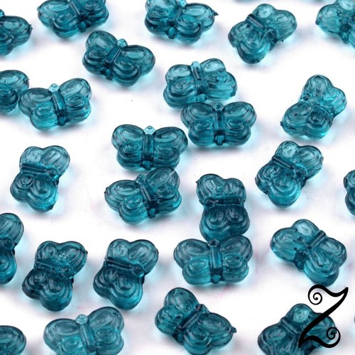 Motýlci, zelená tmavá, 5x9 mm (25ks)
